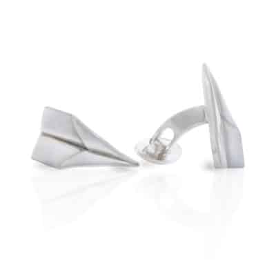 Zilveren manchetknopen vliegtuigjes, Nicoline vanm Boven, juweelontwerpster en goudsmid Kapelle -Zeeland