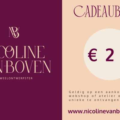 Cadeaubon €25, Nicoline van Boven