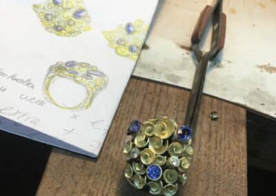 Ontwerp Roosjesring in opdracht, Nicoline van Boven