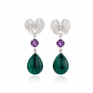 Onderhoudstips voor sieraden met edelstenen of parels - blog - Papillon oorbellen amethist en malachiet