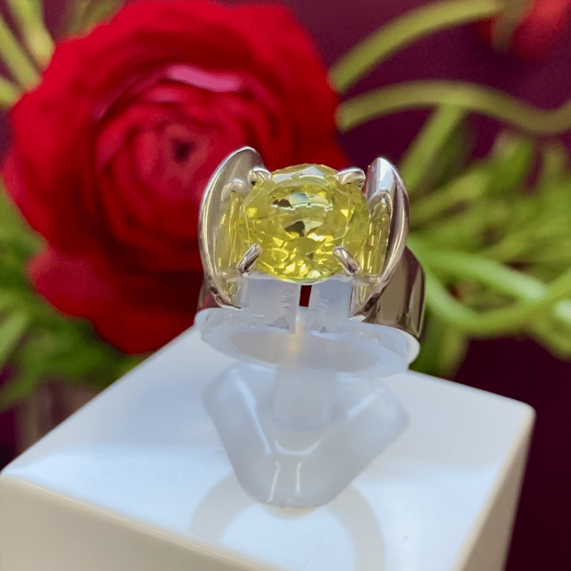 Is zilver het nieuwe goud? Zilveren sieraden trends 2026: unieke zilveren cocktailringen met grote edelstenen, Nicoline van Boven, juweelontwerpster en goudsmid Kapelle.